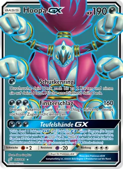 Hoopa GX, Karte 166 aus Teams Sind Trumpf