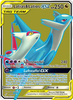 Latias & Latios GX, Karte 169 aus Teams Sind Trumpf