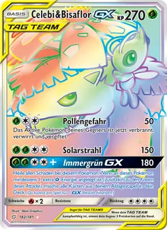 Celebi & Bisaflor GX, Karte 182 aus Teams Sind Trumpf
