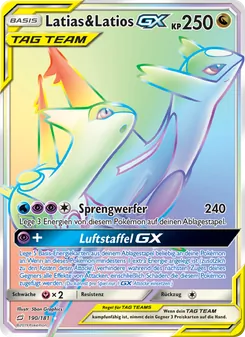 Latias & Latios GX, Karte 190 aus Teams Sind Trumpf