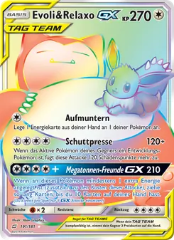 Evoli & Relaxo GX, Karte 191 aus Teams Sind Trumpf