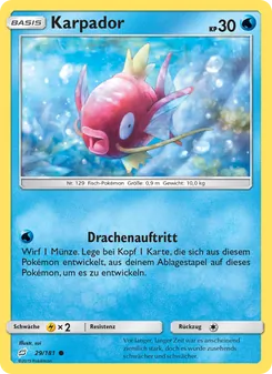 Karpador, Karte 29 aus Teams Sind Trumpf