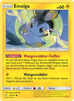 Emolga, Karte 46 aus Teams Sind Trumpf