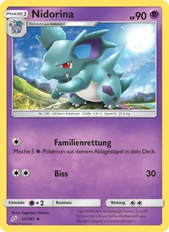 Nidorina, Karte 55 aus Teams Sind Trumpf