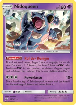 Nidoqueen, Karte 56 aus Teams Sind Trumpf