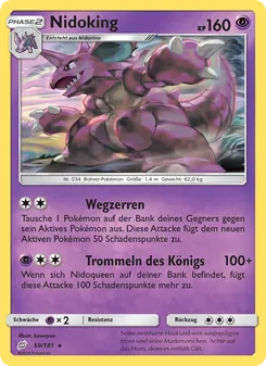 Nidoking, Karte 59 aus Teams Sind Trumpf