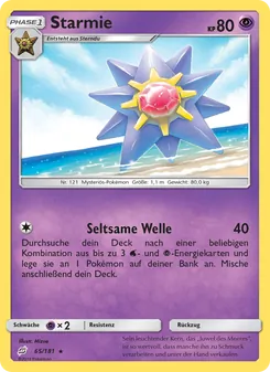 Starmie, Karte 65 aus Teams Sind Trumpf