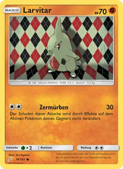 Larvitar, Karte 79 aus Teams Sind Trumpf