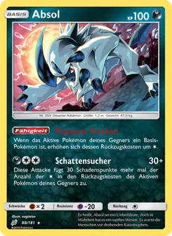 Absol, Karte 88 aus Teams Sind Trumpf