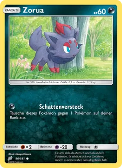 Zorua, Karte 90 aus Teams Sind Trumpf
