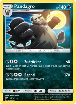 Pandagro, Karte 94 aus Teams Sind Trumpf