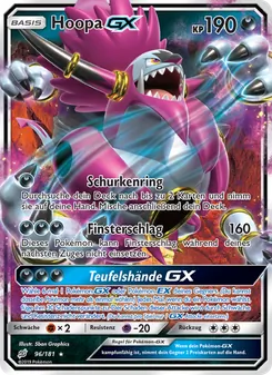 Hoopa GX, Karte 96 aus Teams Sind Trumpf
