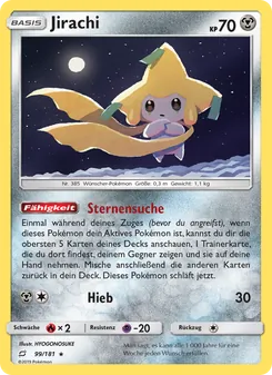 Jirachi, Karte 99 aus Teams Sind Trumpf