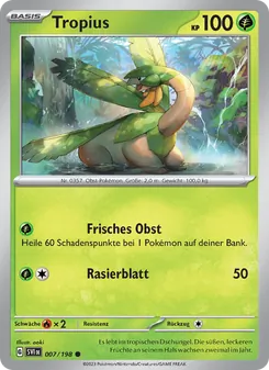 Tropius, Karte 007 aus Karmesin & Purpur
