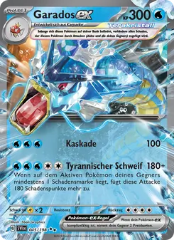 Garados-ex, Karte 045 aus Karmesin & Purpur
