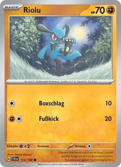 Riolu, Karte 112 aus Karmesin & Purpur