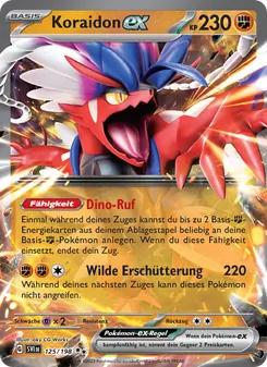 Koraidon-ex, Karte 125 aus Karmesin & Purpur