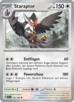 Staraptor, Karte 150 aus Karmesin & Purpur
