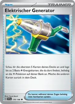 Elektrischer Generator, Karte 170 aus Karmesin & Purpur