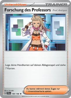 Forschung des Professors, Karte 189 aus Karmesin & Purpur