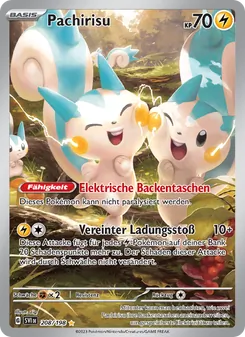 Pachirisu, Karte 208 aus Karmesin & Purpur