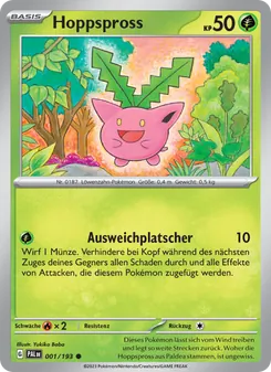 Hoppspross, Karte 001 aus Entwicklungen in Paldea