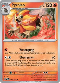 Pyroleo, Karte 032 aus Entwicklungen in Paldea