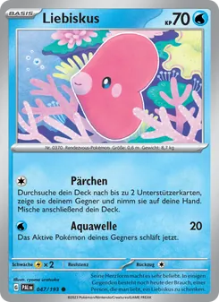 Liebiskus, Karte 047 aus Entwicklungen in Paldea