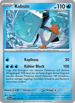 Kubuin, Karte 048 aus Entwicklungen in Paldea