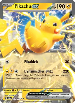 Pikachu-ex, Karte 063 aus Entwicklungen in Paldea
