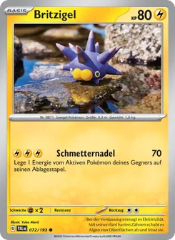 Britzigel, Karte 072 aus Entwicklungen in Paldea