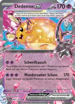 Dedenne-ex, Karte 093 aus Entwicklungen in Paldea