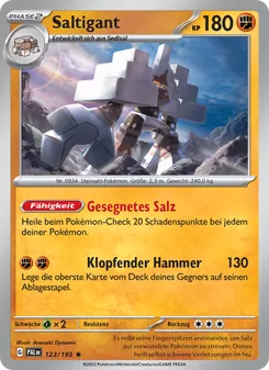 Saltigant, Karte 123 aus Entwicklungen in Paldea