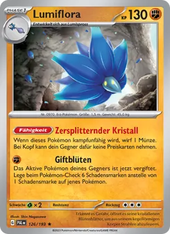 Lumiflora, Karte 126 aus Entwicklungen in Paldea