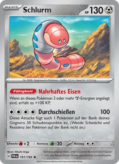 Schlurm, Karte 151 aus Entwicklungen in Paldea