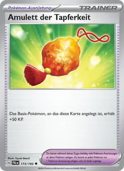 Amulett der Tapferkeit, Karte 173 aus Entwicklungen in Paldea