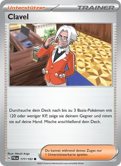 Clavel, Karte 177 aus Entwicklungen in Paldea