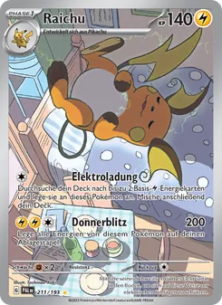 Raichu, Karte 211 aus Entwicklungen in Paldea