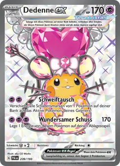 Dedenne-ex, Karte 239 aus Entwicklungen in Paldea