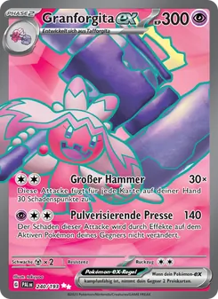 Granforgita-ex, Karte 240 aus Entwicklungen in Paldea