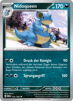 Nidoqueen, Karte 031 aus 151