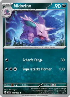 Nidorino, Karte 033 aus 151