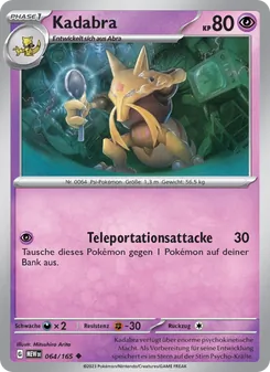 Kadabra, Karte 064 aus 151