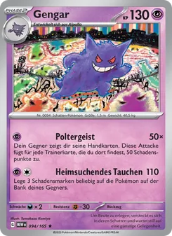 Gengar, Karte 094 aus 151