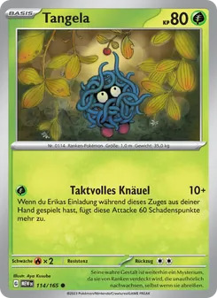 Tangela, Karte 114 aus 151