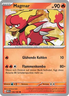 Magmar, Karte 126 aus 151