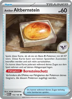 Antiker Altbernstein, Karte 154 aus 151