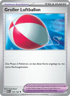 Großer Luftballon, Karte 155 aus 151