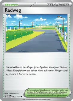 Radweg, Karte 157 aus 151