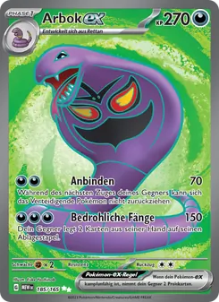 Arbok-ex, Karte 185 aus 151